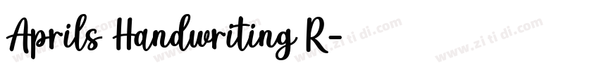 Aprils Handwriting R字体转换
